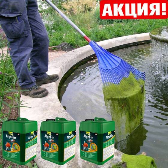 Tetra Pond AlgoFin 9 л на 180 м³ - Против тины в прудах