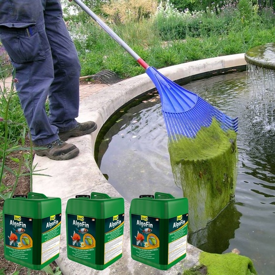 СКИДКА! Tetra Pond AlgoFin 9 л на 180 м³ - Против тины в прудах