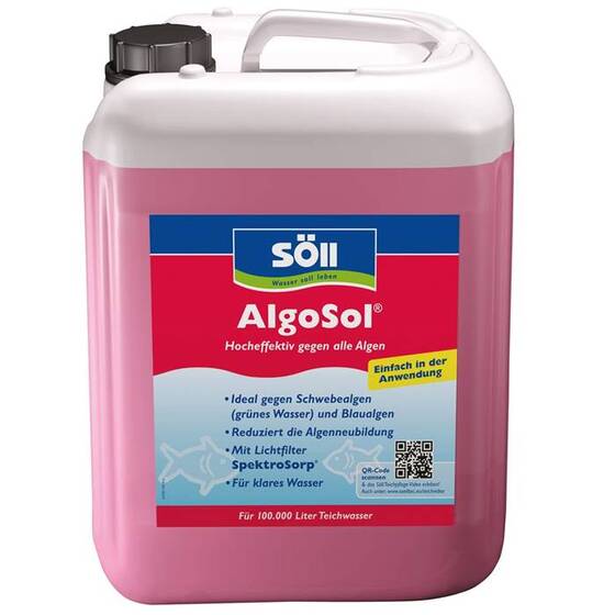 Söll algosol (с блокатором против нитчатки SpektroSorp) - 5 л на 100 м³