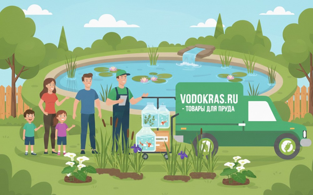 Доставка товаров для пруда